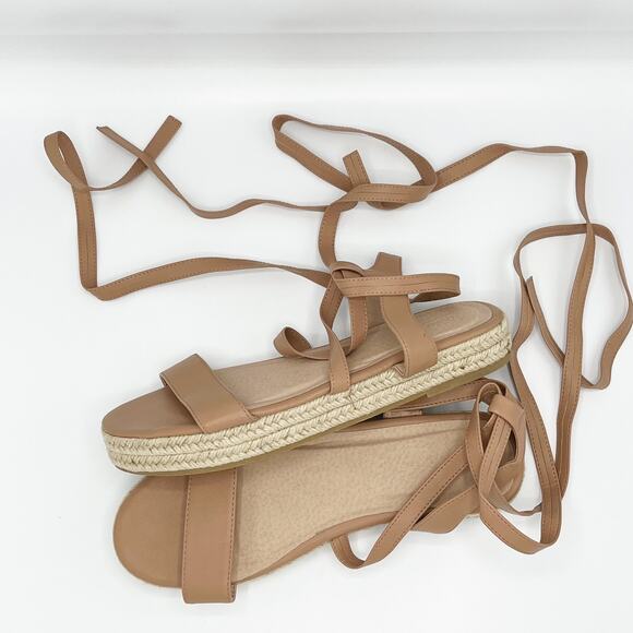 ASOS Truffle Collection Esparelda Tie Leg Sandal Size UK7/US9 - Picture 3 of 8